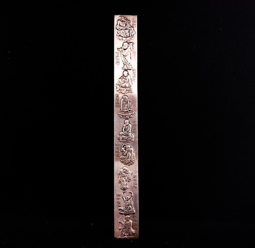 Fermacarte argento tibetano