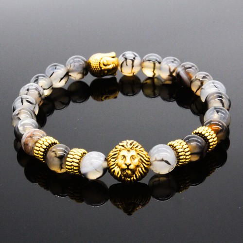 Charm 8mm gufo buddha perline - 8mm,